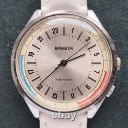 Vintage RAKETA 24 HOURS POLAR ANTARCTIC USSR Russian SOVIET Wristwatch 2623H