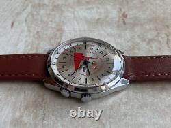 Vintage RAKETA 24 Hour POLAR ANTARCTIC USSR Russian Soviet Watch Watch Cal 2623H