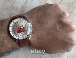 Vintage RAKETA 24 Hour POLAR ANTARCTIC USSR Russian Soviet Watch Watch Cal 2623H