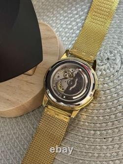 Vintage Raketa 24H Automatic Men's Watch USSR Night-Day Sputnik Dial Russian