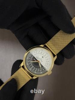 Vintage Raketa 24H Automatic Men's Watch USSR Night-Day Sputnik Dial Russian