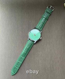 Vintage Raketa 24H Mechanical Watch USSR Soviet Russian Polar Bear Rare Green