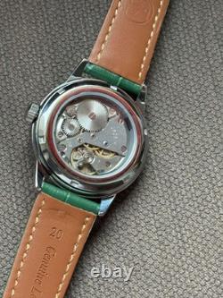 Vintage Raketa 24H Mechanical Watch USSR Soviet Russian Polar Bear Rare Green