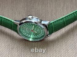 Vintage Raketa 24H Mechanical Watch USSR Soviet Russian Polar Bear Rare Green