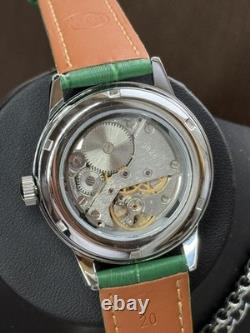 Vintage Raketa 24H Mechanical Watch USSR Soviet Russian Polar Bear Rare Green