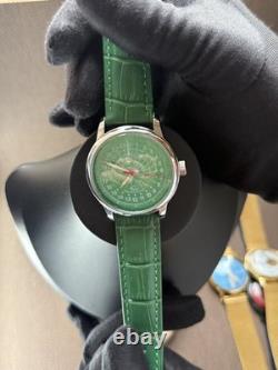 Vintage Raketa 24H Mechanical Watch USSR Soviet Russian Polar Bear Rare Green