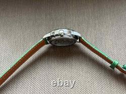 Vintage Raketa 24H Mechanical Watch USSR Soviet Russian Polar Bear Rare Green