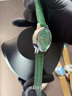 Vintage Raketa 24H Mechanical Watch USSR Soviet Russian Polar Bear Rare Green