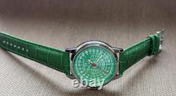 Vintage Raketa 24H Mechanical Watch USSR Soviet Russian Polar Bear Rare Green