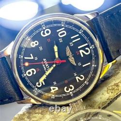 Vintage Raketa Watch Mechanical Aviator Wrist Russian Soviet USSR Military Rare