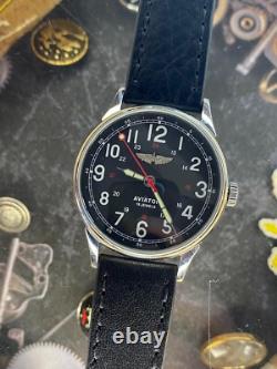 Vintage Raketa Watch Mechanical Aviator Wrist Russian Soviet USSR Military Rare