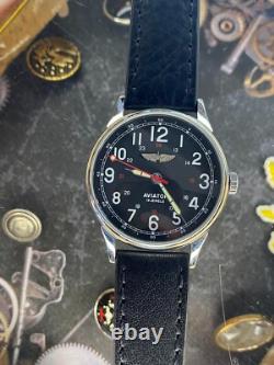 Vintage Raketa Watch Mechanical Aviator Wrist Russian Soviet USSR Military Rare