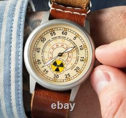 Vintage Raketa Watch Mechanical Radiation Military Wrist Russian Soviet USSR