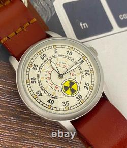 Vintage Raketa Watch Mechanical Radiation Military Wrist Russian Soviet USSR Men