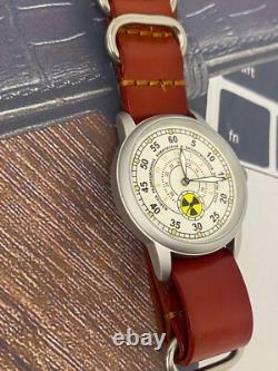 Vintage Raketa Watch Mechanical Radiation Military Wrist Russian Soviet USSR Men