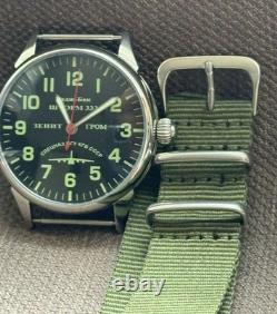 Vintage Raketa Watch Mechanical Storm Aviator USSR Russian Wrist Soviet Men's