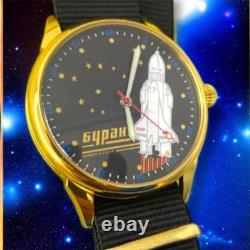Vintage Raketa Watch Spacecraft Mechanical Buran USSR Russian Wrist Soviet Men's