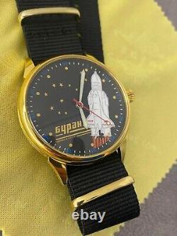 Vintage Raketa Watch Spacecraft Mechanical Buran USSR Russian Wrist Soviet Mens