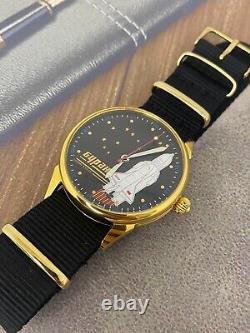 Vintage Raketa Watch Spacecraft Mechanical Buran USSR Russian Wrist Soviet Mens