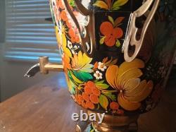 Vintage Rare Soviet Russian Hand Painted Samovar ELECTRIC USSR TEA