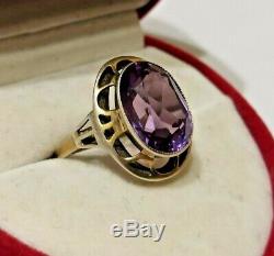 Vintage Ring Change color Alexandrite Sterling SILVER 875 USSR Russian Soviet