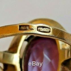 Vintage Ring Change color Alexandrite Sterling SILVER 875 USSR Russian Soviet
