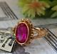 Vintage Ring Gold 585 14k Ruby Women Jewelry Russian Soviet Ussr Rare Bronnitsky