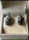 Vintage Russian Earrings Soviet Era Sterling Silver Cz Stone Jewelry Ussr