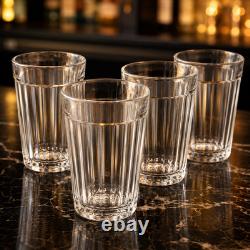 Vintage Russian Faceted Glasses Set of 4 USSR Graneny Stakan Barware Tumblers