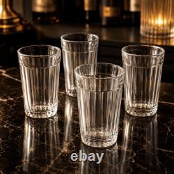 Vintage Russian Faceted Glasses Set of 4 USSR Graneny Stakan Barware Tumblers