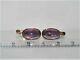 Vintage Russian Russia Ussr 14k 583 Rose Pink Gold Alexandrite Cabochon Earrings