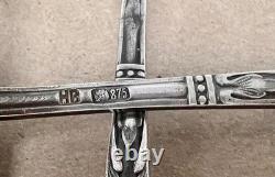 Vintage Russian Soviet 875 Silver Spoons Set of 4 Solid Silver 103g USSR Flatwar