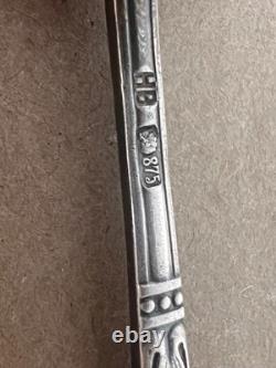 Vintage Russian Soviet 875 Silver Spoons Set of 4 Solid Silver 103g USSR Flatwar