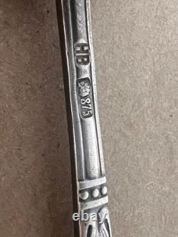 Vintage Russian Soviet 875 Silver Spoons Set of 4 Solid Silver 103g USSR Flatwar