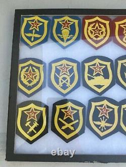 Vintage Russian Soviet Army Patches Military Uniform Wear USSR Pair