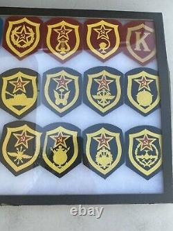 Vintage Russian Soviet Army Patches Military Uniform Wear USSR Pair