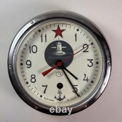 Vintage Russian Soviet CCCP Komandirskie Maritime Submarine Clock Tested Working