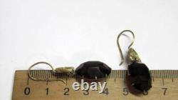 Vintage Russian Soviet Earrings Sterling Silver 875, Women's Jewelry 6.90gr USSR