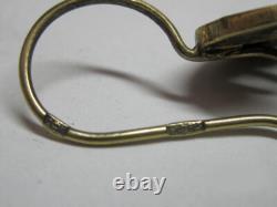 Vintage Russian Soviet Earrings Sterling Silver 875, Women's Jewelry 6.90gr USSR