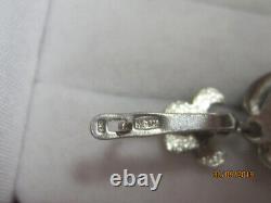 Vintage Russian Soviet Earrings Sterling Silver 925, Women's Jewelry 5.94gr USSR