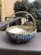 Vintage Russian Soviet Enamel On Silver Sugar Bowl, Circa 1970