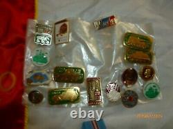 Vintage Russian Soviet Military Pin Award Lot Medals USSR many Rare Pinback