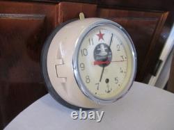 Vintage Russian Soviet Navy Komandirskie Red Star Submarine Clock