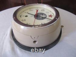 Vintage Russian Soviet Navy Komandirskie Red Star Submarine Clock