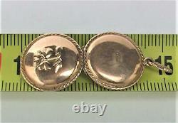 Vintage Russian Soviet Rose Gold 583 14K Pendant Ladanka Women's Jewelry USSR