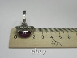 Vintage Russian Soviet Silver 875 Ring Sapphire, Women's Jewelry Size 7.75