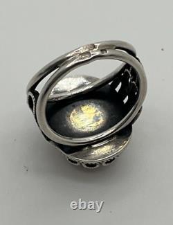 Vintage Russian Soviet Sterling Silver 875 Ring Ruby USSR, Women's Jewelry S 6,25