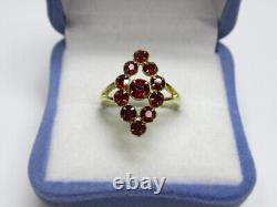 Vintage Russian Soviet Sterling Silver 875 Ring, Women's Jewelry Size 6.5 USSR