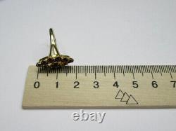 Vintage Russian Soviet Sterling Silver 875 Ring, Women's Jewelry Size 6.5 USSR