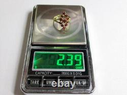 Vintage Russian Soviet Sterling Silver 875 Ring, Women's Jewelry Size 6.5 USSR